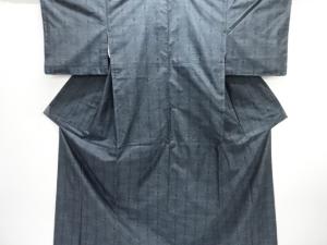 未使用品　麻の葉模様織出し本場泥大島紬着物